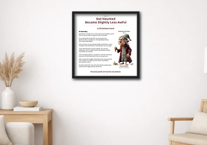 A Christmas Carol | Poster | (30cm x 30cm)