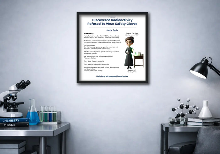 Marie Curie | Poster | (30cm x 30cm)