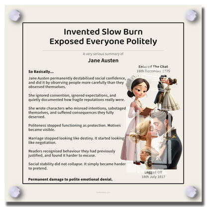 Jane Austen | Invented Slow Burn. Exposed Everyone Politely