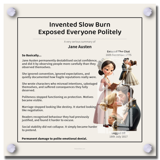 Jane Austen | Invented Slow Burn. Exposed Everyone Politely