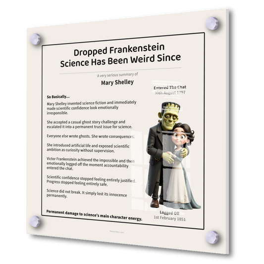 Mary Shelley | Invented Sci-Fi. Raised The Dead For Plot