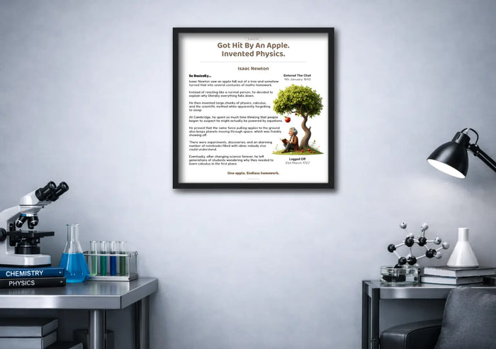 Isaac Newton | Poster | (30cm x 30cm)