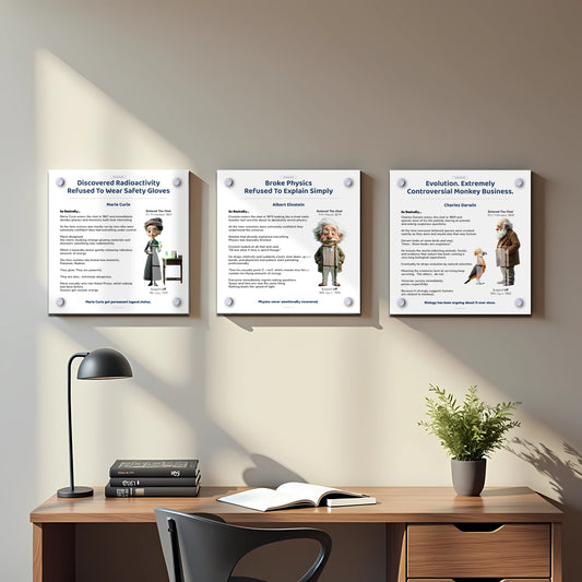 Scientists Bundle | 3 x Acrylic Plaques | (30cm x 30cm)