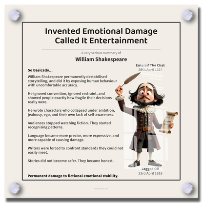 William Shakespeare | Invented Drama. Gave Everyone Trust Issues