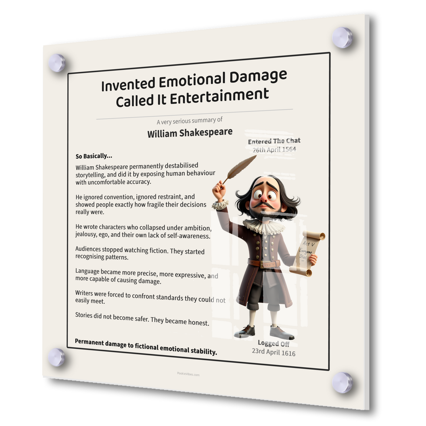 William Shakespeare | Invented Drama. Gave Everyone Trust Issues